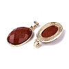 Natural Red Jasper Pendants G-Q606-92G-07-2