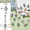 20Pcs 10 Color Evil Eye Lampwork Pendants FIND-CJ0001-69-2