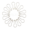 100Pcs Iron Brooch Findings IFIN-YW0003-79-2