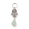 7Pcs 7 Styles Chakra Natural & Synthetic Mixed Stone Chips Alloy Pendants PALLOY-JF01778-06-2