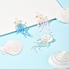 Natural Shell & Glass Pearl Big Pendants PALLOY-FS00032-9