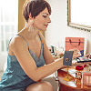 Velvet & Alloy Earrings Display Stands ODIS-WH0061-69B-6