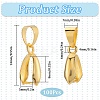 100Pcs Brass Ice Pick Pinch Bails FIND-SP0001-74A-2