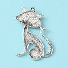 Tibetan Style Alloy Kitten Pendants LS-TIBEP-22758-AS-NR-2