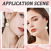 5 Pairs Rack Plating Brass Micro Pave Cubic Zirconia Earring Findings KK-BBC0011-72-5