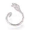 304 Stainless Steel Cuff Open Rings for Women RJEW-N052-15P-3