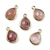 Natural Strawberry Quartz Faceted Pendants G-U019-05G-06-1