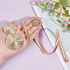 1Pc Alloy Flat Snake Chain Belt with Flat Round Buckle AJEW-CP0008-13-3