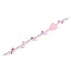 Electroplate Glass and Acrylic Rhinestone Beads Strands MAK-T011-07E-1