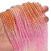Transparent Painted Glass Beads Strands X-DGLA-A034-T3mm-A20-2