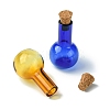 10Pcs 5 Colors Mini High Borosilicate Glass Bottle Bead Containers GLAA-FS0001-71-2