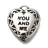Retro 304 Stainless Steel Charms STAS-L284-18AS-07-1