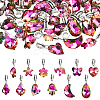 36Pcs 12 Styles Alloy Glass European Dangle Charms PALLOY-PH01787-1