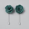 Flower Polyester Brooches JEWB-WH20006-01I-1