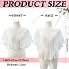 Detachable Polyester Bridal Lace Shawls AJEW-WH0696-058B-2