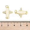 Brass Micro Pave Clear Cubic Zirconia Pendants KK-L213-036G-3