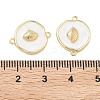 Ocean Brass Enamel Connector Charms KK-C251-05G-01D-3