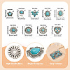 18Pcs 9 Style Tibetan Style Alloy Pendants FIND-TA0003-76-3
