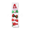 Christmas Theme Cloth Felt Fabric Alligator Hair Clip OHAR-R100-01D-2