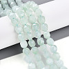 Dyed Natural White Jade Beads Strands G-T139-8mm-46J-1