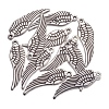 Tibetan Style Alloy Pendants TIBEB-A1262-AS-LF-5