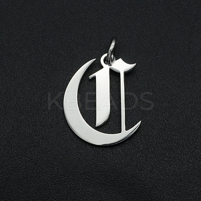 Non-Tarnish 304 Stainless Steel Pendants STAS-R111-JA565-C-1