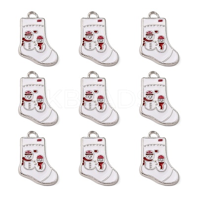 Alloy Enamel Pendants ENAM-P030-2-1