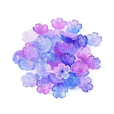 Transparent Plastic Bead Caps KY-Q005-02A-05-1