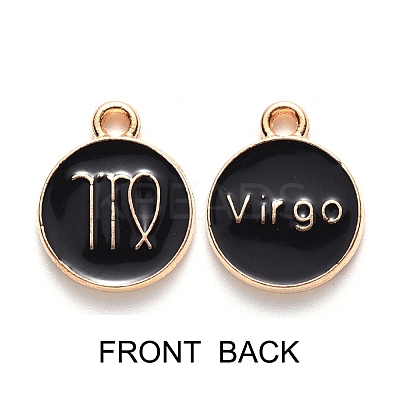 Alloy Enamel Pendants ENAM-SZ0001-28C-B-1