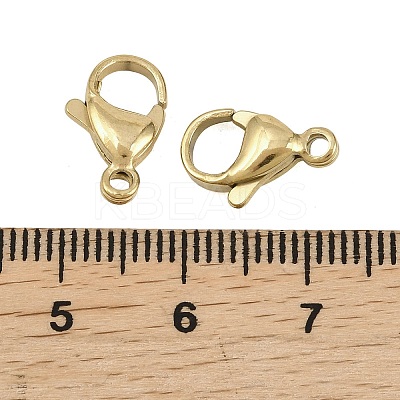 304 Stainless Steel Lobster Claw Clasps STAS-D218-01G-01-1
