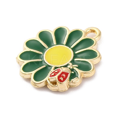 Alloy Enamel Pendants ENAM-Q001-06G-04-1