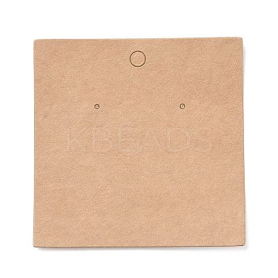 Blank Kraft Paper Earring Display Cards X-CDIS-G005-10-1