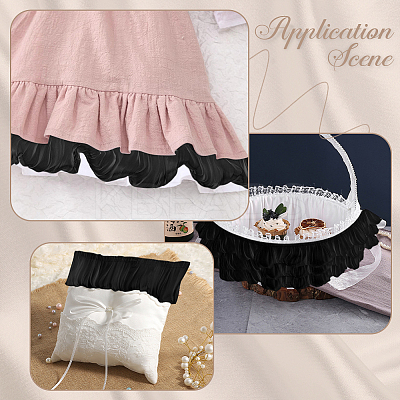 5M Double Layer Polyester Pleated Lace Ribbon OCOR-CY0001-41A-1