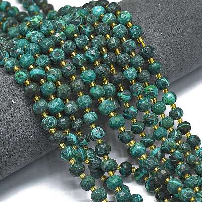 Natural Malachite Beads Strands G-K389-E82-01-1