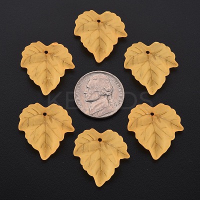 Autumn Theme Transparent Frosted Acrylic Pendants PAF002Y-9-1