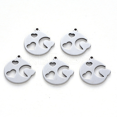 Non-Tarnish 201 Stainless Steel Pendants STAS-N092-18-1