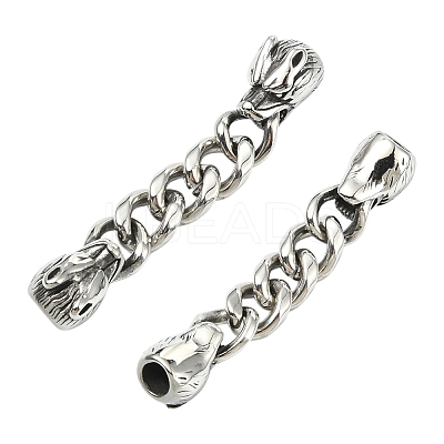 304 Stainless Steel Ends with Chain FIND-CJC0012-141B-1