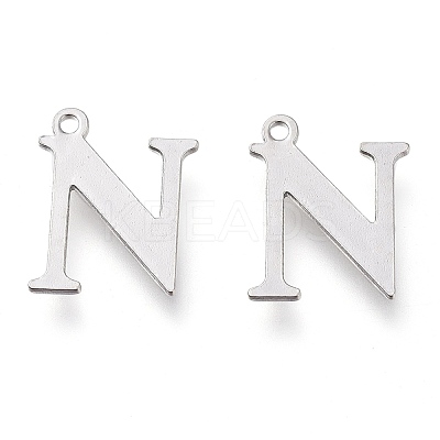 Tarnish Resistant 304 Stainless Steel Charms STAS-H112-N-P-1