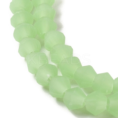 Imitation Jade Frosted Glass Bead Strands LS-EGLA-A039-J4mm-MD01-1