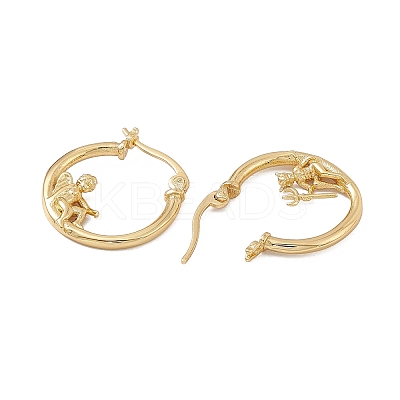 Angel & Devil Asymmetrical Earrings EJEW-A091-01G-1