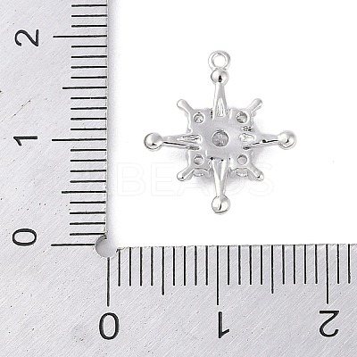 Brass Pave Clear Cubic Zirconia Pendants LS-KK-F875-10P-1