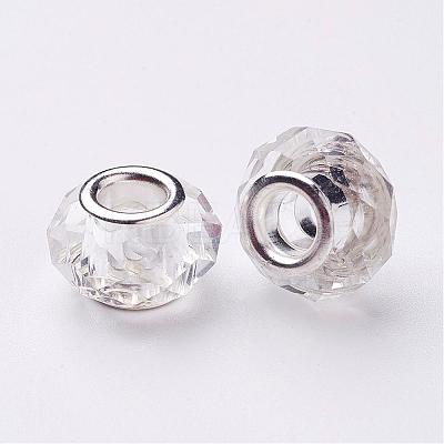 Handmade Glass European Beads GPDL25Y-1-1