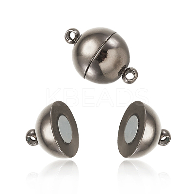 Round Brass Magnetic Clasp KK-TA0007-44B-1