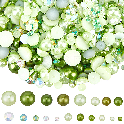 60G ABS Plastic Imitation Pearl Cabochons MRMJ-SC0001-27B-1