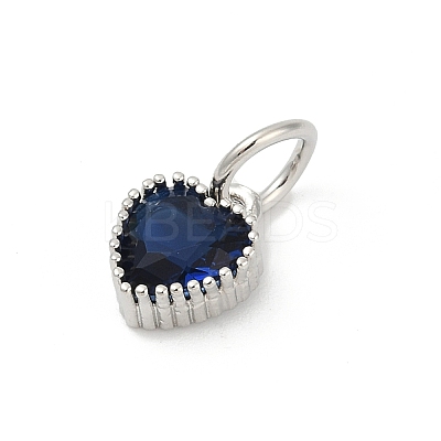 Brass Micro Pave Cubic Zirconia Pendants KK-H204-01P-01-1