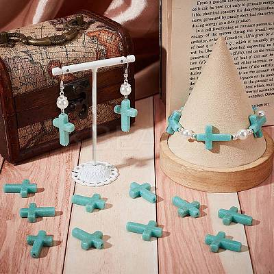 100Pcs Plastic Imitation Turquoise Beads KY-SC0002-18B-1