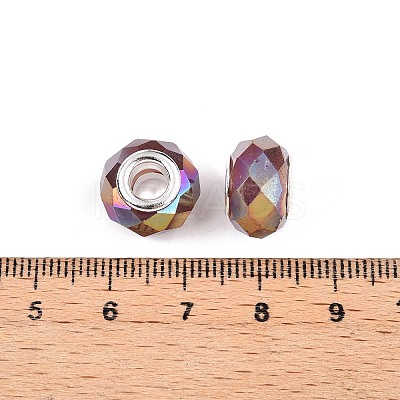 Imitation Jade Glass European Beads GPDL-N004-B14mm-A04-1