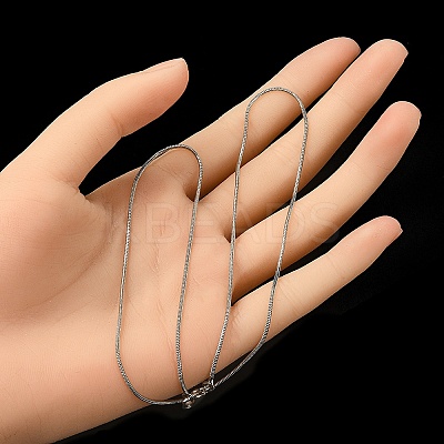 Brass Round Snake Chain Necklace for Men Women MAK-YW0001-11-1