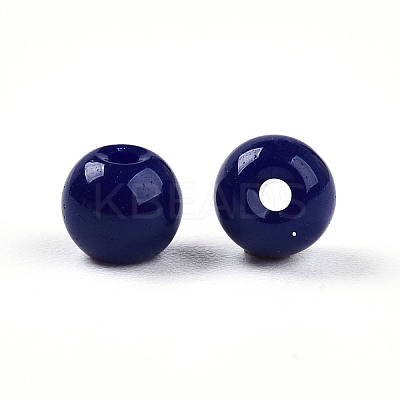 Opaque Solid Color Glass Beads GLAA-N007-4mm-A06-1