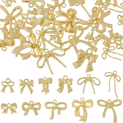 44Pcs 11 Style Rack Plating Alloy Pendants FIND-HS0001-78-1